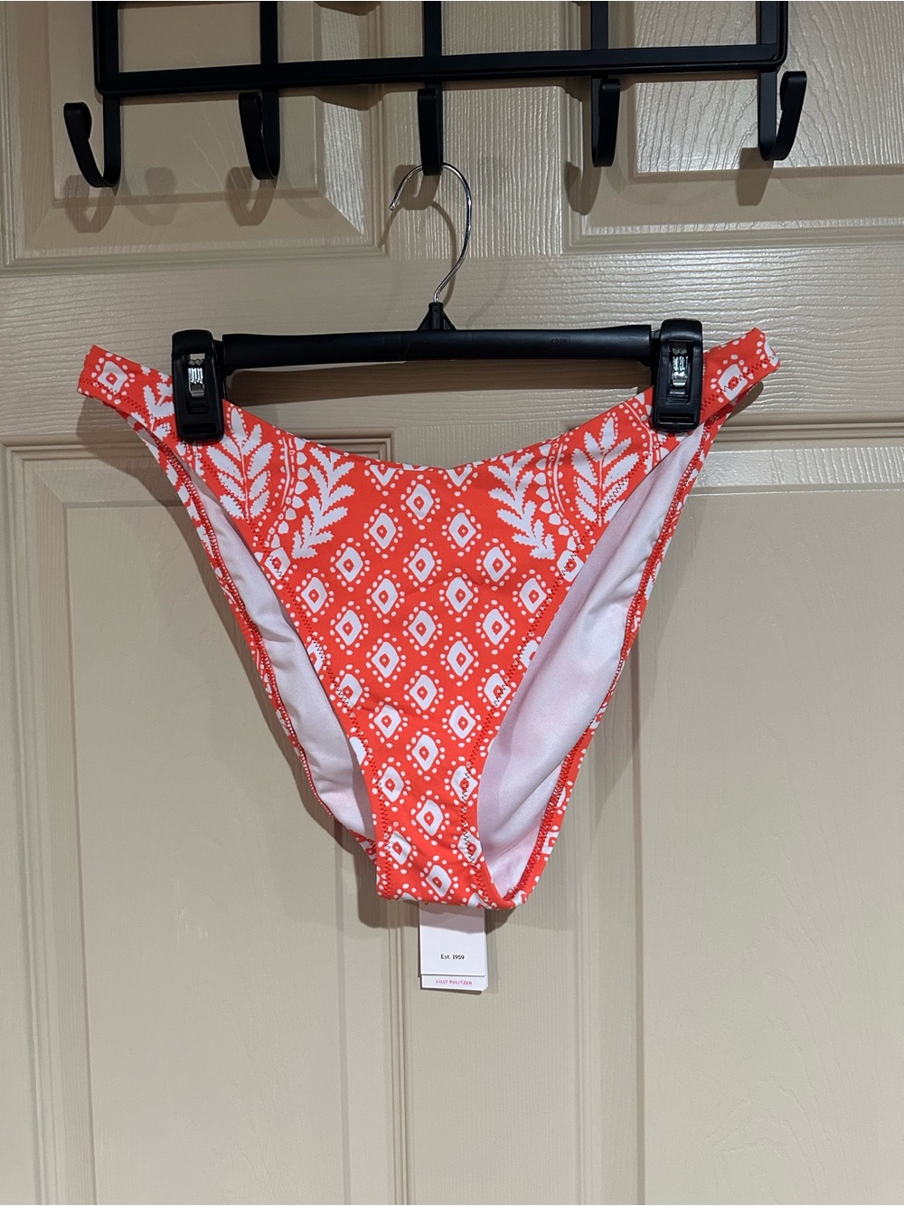 Lilly Pulitzer Pico High Cut Patterned Bikini Bottom in Flamingo Feather